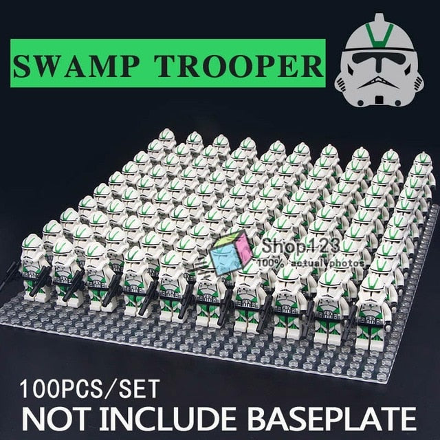 LEGO 100 pcs/lot Building Blocks Sith Shadow Stormtrooper Desert Storm Solider Clone Trooper Sandtrooper Toys For Children