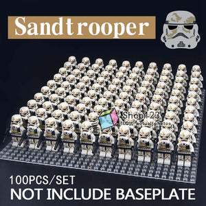 LEGO 100 pcs/lot Building Blocks Sith Shadow Stormtrooper Desert Storm Solider Clone Trooper Sandtrooper Toys For Children