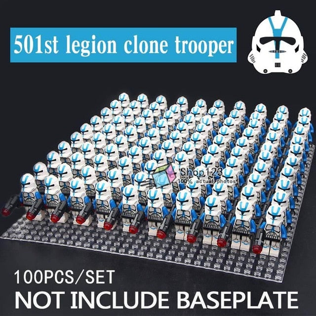 LEGO 100 pcs/lot Building Blocks Sith Shadow Stormtrooper Desert Storm Solider Clone Trooper Sandtrooper Toys For Children