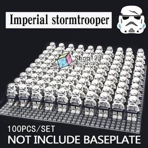 LEGO 100 pcs/lot Building Blocks Sith Shadow Stormtrooper Desert Storm Solider Clone Trooper Sandtrooper Toys For Children