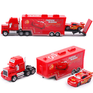 Disney Pixar Cars 2 3 Toys Lightning McQueen Jackson Storm Mack Uncle Truck 1:55 Diecast Model Car Toy