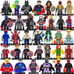 LEGO 34pcs/lot DC Marvel Super Hero Figures 200+ Avengers  Set Batman Spider Man Thor