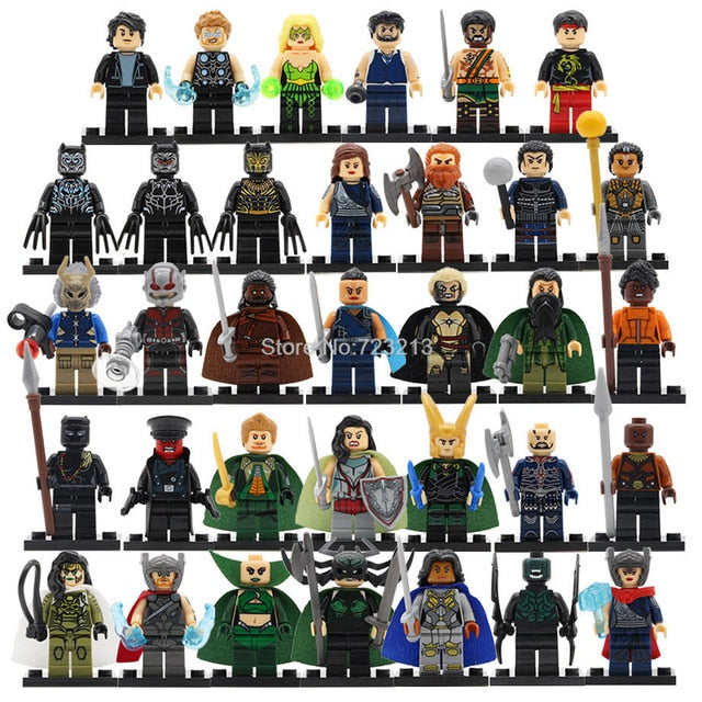 LEGO 34pcs/lot DC Marvel Super Hero Figures 200+ Avengers  Set Batman Spider Man Thor