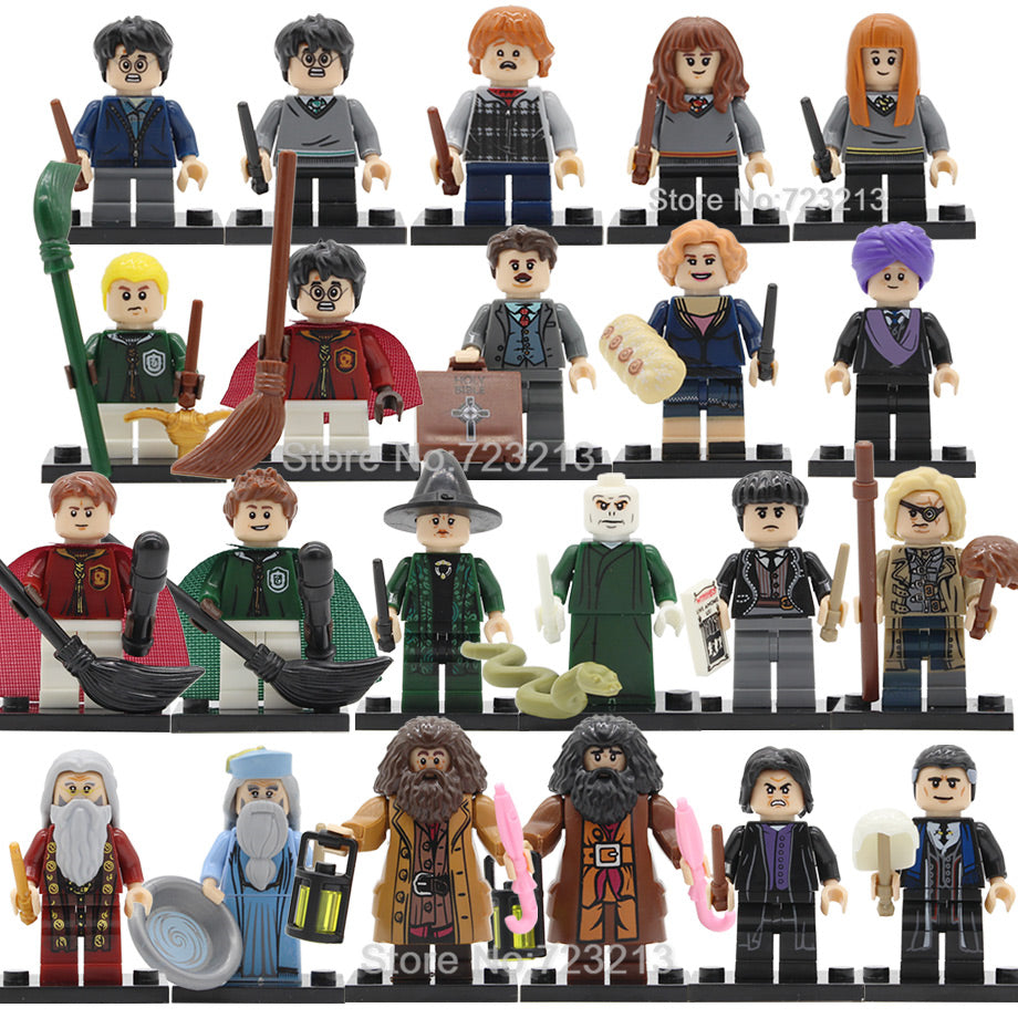 LEGO 20pcs/lot Harry Potter Figure Set Hermione Ron Dumbledore Voldemort Snape Malfoy