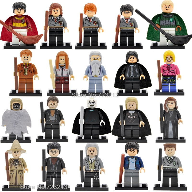 LEGO 20pcs/lot Harry Potter Figure Set Hermione Ron Dumbledore Voldemort Snape Malfoy