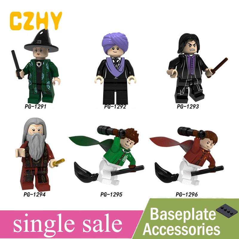 LEGO Harry Series Potters Quirinas Chino Professor Snape Olivewood Dumbledore Ron Weasley