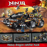 LEGO 1236PCS Ninjagoed Series Heavy dragon truck 70654 Dieselnaut Set