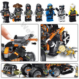 LEGO 1236PCS Ninjagoed Series Heavy dragon truck 70654 Dieselnaut Set