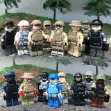 LEGO Military SWAT Police City Minifigs Model building Kits 2018 New Legoing Technic City Friends Police Figures