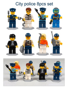 LEGO Military SWAT Police City Minifigs Model building Kits 2018 New Legoing Technic City Friends Police Figures