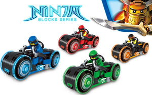 NINJAGO LEGO Ideas Tron Maste Legacy Light Cycles Motorcycles Building Blocks Sets Bricks Kids Toys Ninja Movie