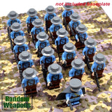 LEGO 21PCs/set WW2 Army Military Building Blocks German France Italy Japan Britain China Small Soldier Officer Weapons