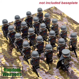 LEGO 21PCs/set WW2 Army Military Building Blocks German France Italy Japan Britain China Small Soldier Officer Weapons