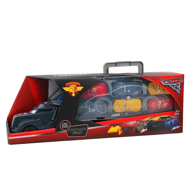 7Pcs Disney Pixar Cars 3 Lightning McQueen Jackson Storm Mack Uncle Truck 1:55 Diecast  Model B