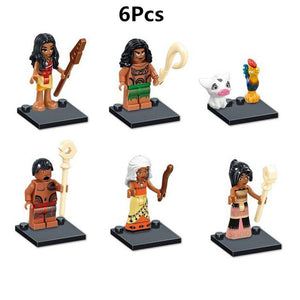 LEGO 8Pcs Fairy Tale Princess Girl Model Building Doll Figures Bricks Blocks Kid Friends Children Toys