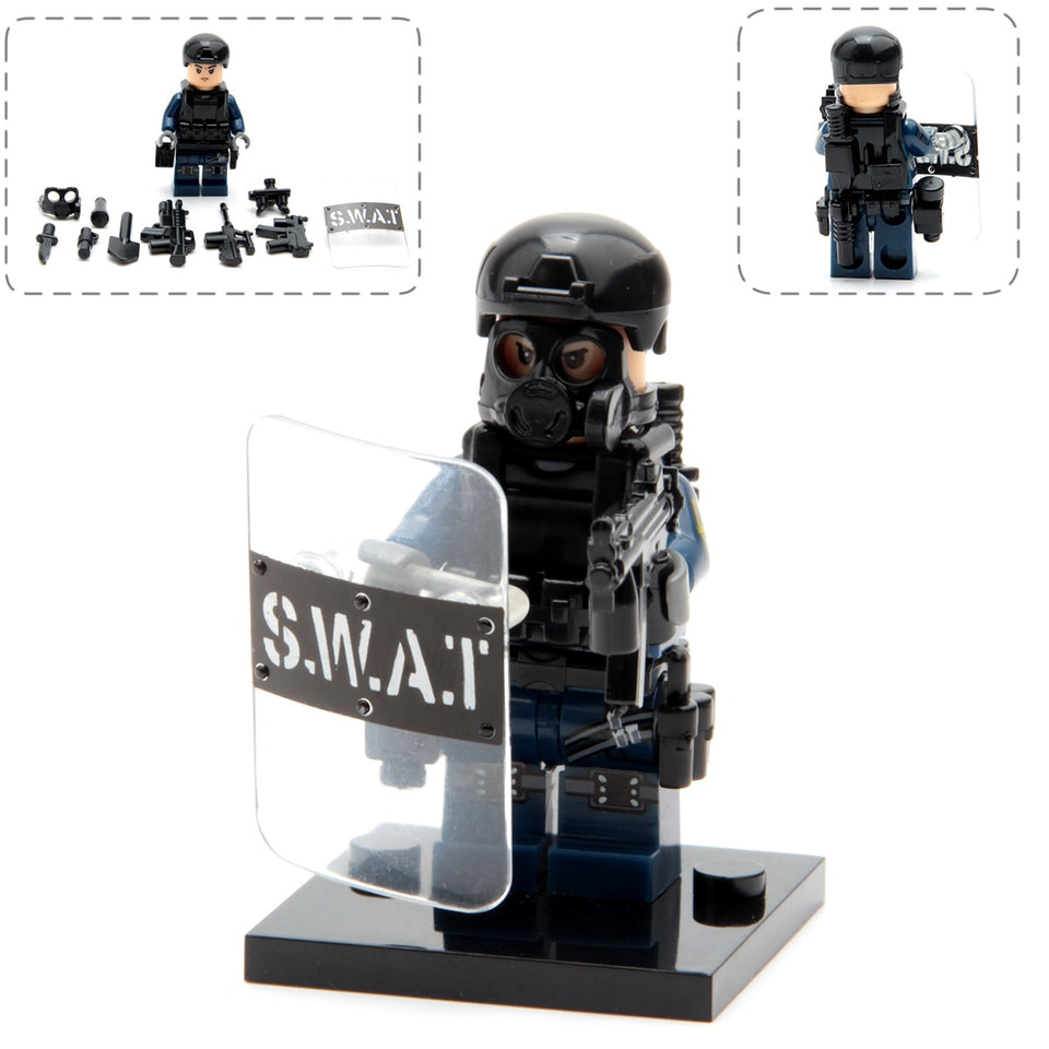 LEGO City Police Military Swat Gun Weapons Pack Army soldiers Figure with Weapon building blocks