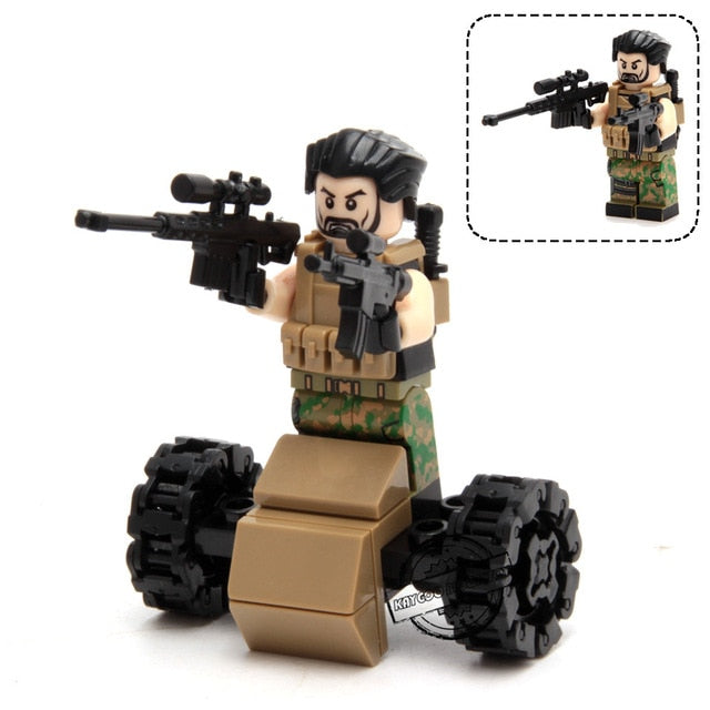 LEGO City Police Military Swat Gun Weapons Pack Army soldiers Figure with Weapon building blocks