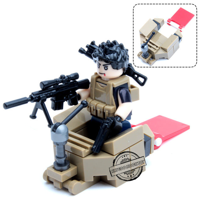 LEGO City Police Military Swat Gun Weapons Pack Army soldiers Figure with Weapon building blocks