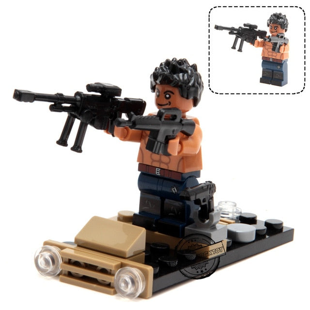 LEGO City Police Military Swat Gun Weapons Pack Army soldiers Figure with Weapon building blocks