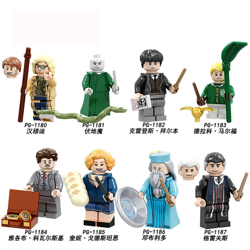 LEGO 71022 Harry Potter figures Hermione Granger Lord Voldemort Ron Draco Malfoy