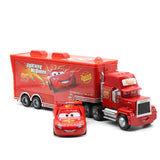 Disney Pixar Cars 2 3 Car Toys 2Pcs/Set McQueen Mack Uncle Jimmy The King Jackson Storm 1:55 Diecast Metal Alloy Model Toys Boys