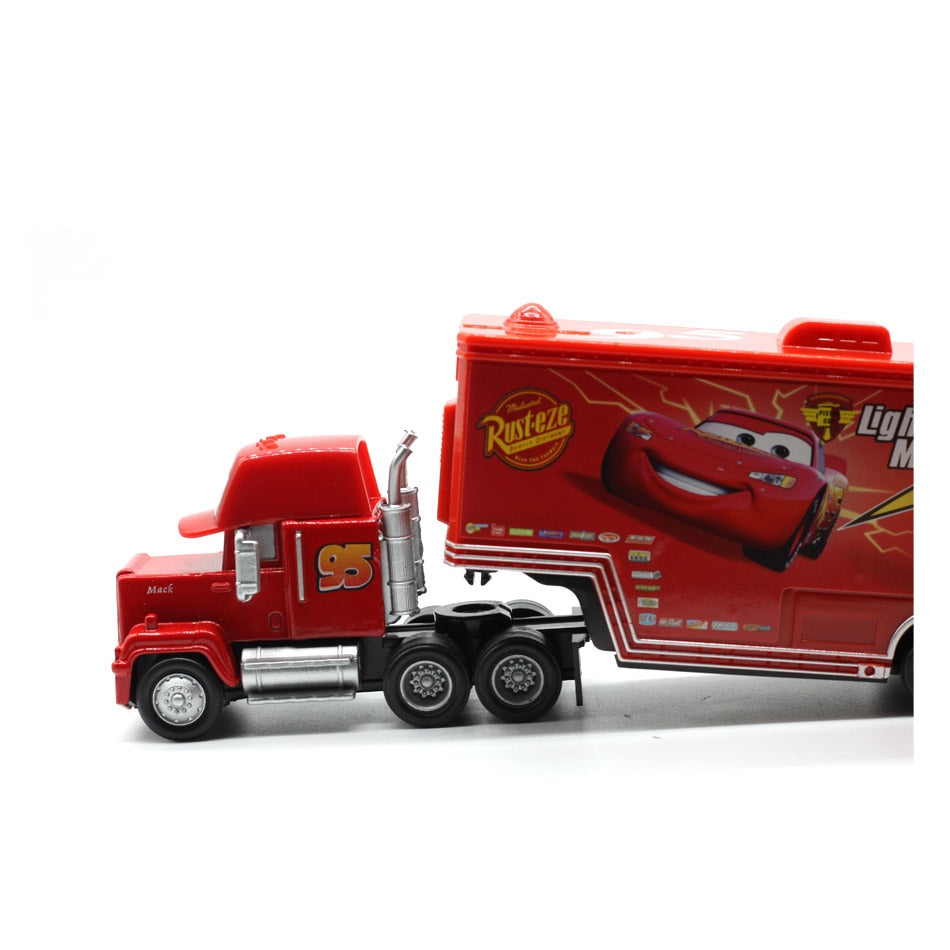 Disney Pixar Cars 2 3 Car Toys 2Pcs/Set McQueen Mack Uncle Jimmy The King Jackson Storm 1:55 Diecast Metal Alloy Model Toys Boys