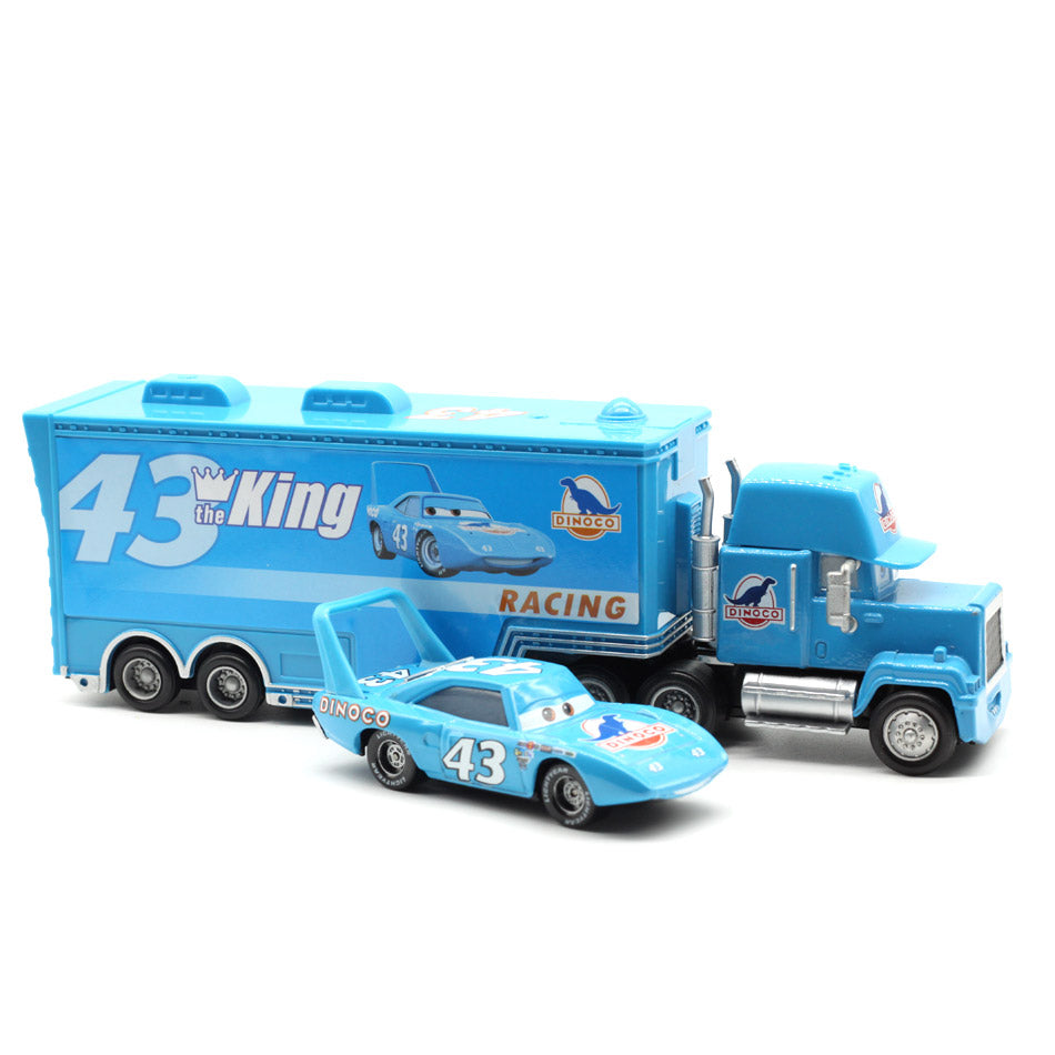 Disney Pixar Cars 2 3 Car Toys 2Pcs/Set McQueen Mack Uncle Jimmy The King Jackson Storm 1:55 Diecast Metal Alloy Model Toys Boys