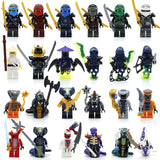 LEGO 24pcs/lot NINJA Heroes Kai Jay Cole Zane Nya Lloyd With Weapons Action Toy Figure Blocks