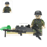 LEGO WW2 Russian Italy US germans British military army soldiers building blocks diy mini brick figures