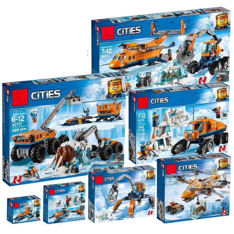 LEGO City Arctic Sets Mobile Exploration Base 60192 60193 60194 60195 60196 Model Building Kits Blocks Bricks Toys