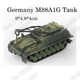 1:72 4D Plastic Assemble Tank Kits World War II Model Puzzle Assembling Military Sand Table Toys