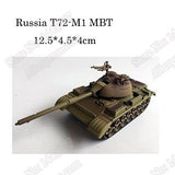 1:72 4D Plastic Assemble Tank Kits World War II Model Puzzle Assembling Military Sand Table Toys