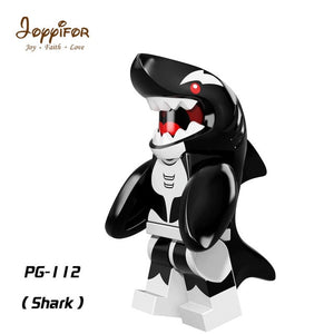 LEGO super hero Compatible LegoINGlys NinjagoINGly Shark man bath man super boss serial Building Blocks Ninja Toys