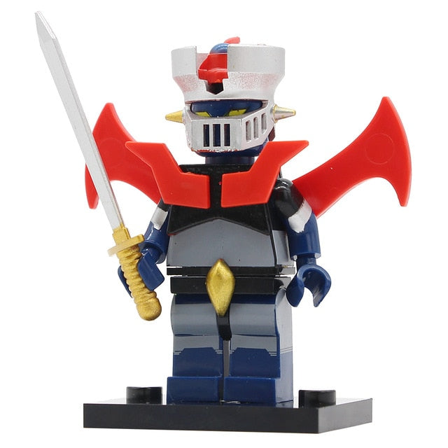 LEGO JP Anime Naruto Hatsune Miku Figure Mazinger Z Set Doraemon Catoon Building Blocks Model Kits Bricks Toy