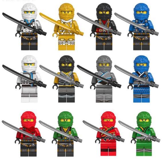 LEGO 12pcs/lot Model building block Military City Worker action figures toys set baby educational learning toys