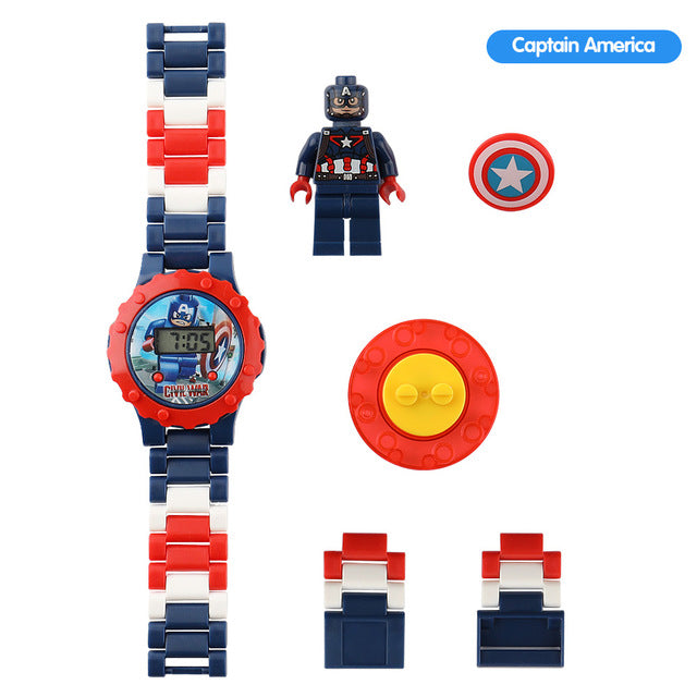 LEGO Super Hero Watch Building blocks Ninjagoed Marveling Avengers Figures Bricks Toys