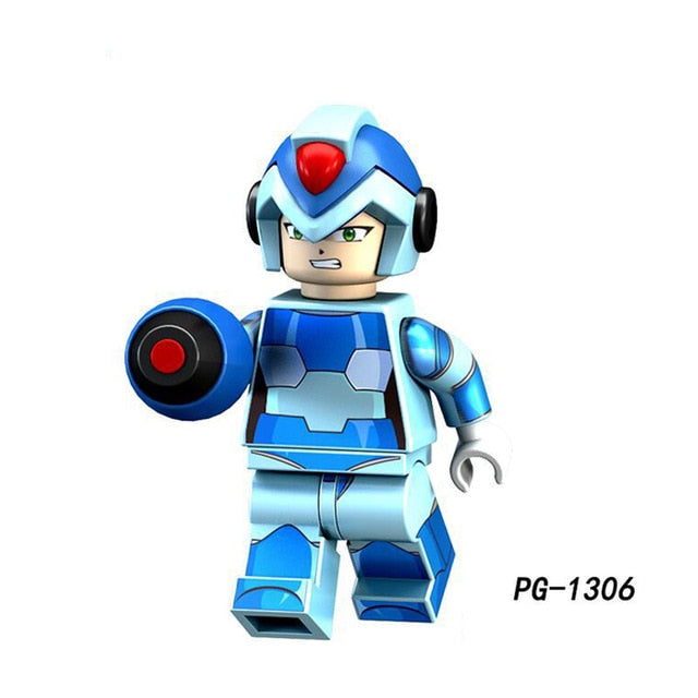 LEGO Super Heroes MEGA MAN Yuanzu Rockman Ax light hot bucket Meteor