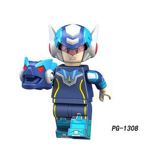 LEGO Super Heroes MEGA MAN Yuanzu Rockman Ax light hot bucket Meteor