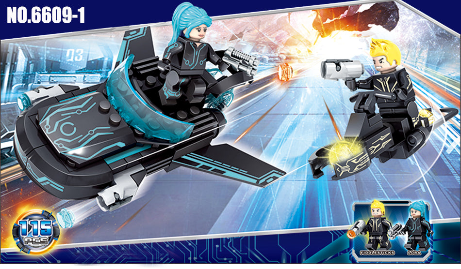 LEGO 4sets/lot Police City War X-Agents Armor Car Model Mech Robot
