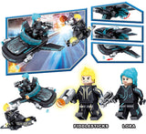 LEGO 4sets/lot Police City War X-Agents Armor Car Model Mech Robot