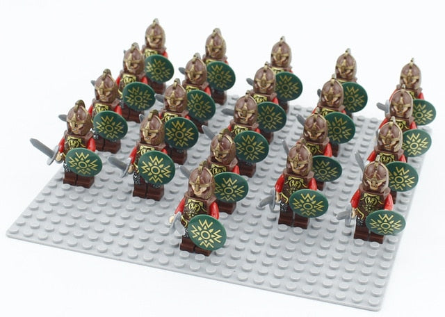 LEGO 21pcs/lot Crusader Rome Commander Soldiers Medieval Knights Army Group toys figure c