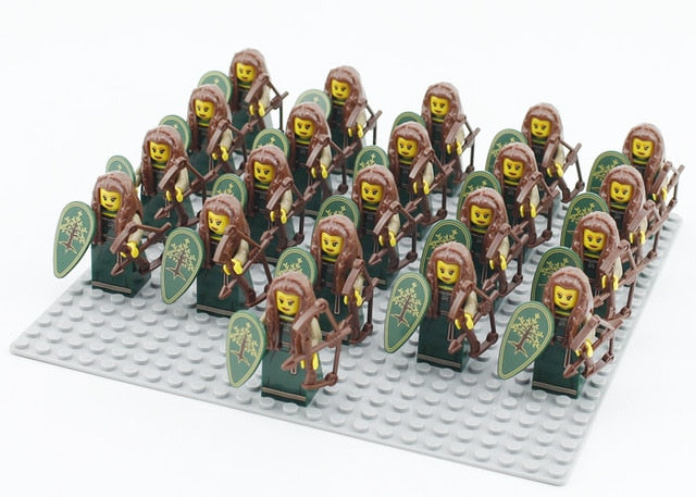 LEGO 21pcs/lot Crusader Rome Commander Soldiers Medieval Knights Army Group toys figure c