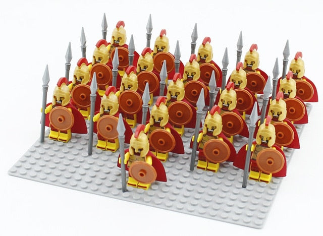 LEGO 21pcs/lot Crusader Rome Commander Soldiers Medieval Knights Army Group toys figure c