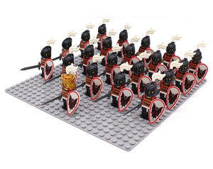 LEGO 21pcs/lot Crusader Rome Commander Soldiers Medieval Knights Army Group toys figure c