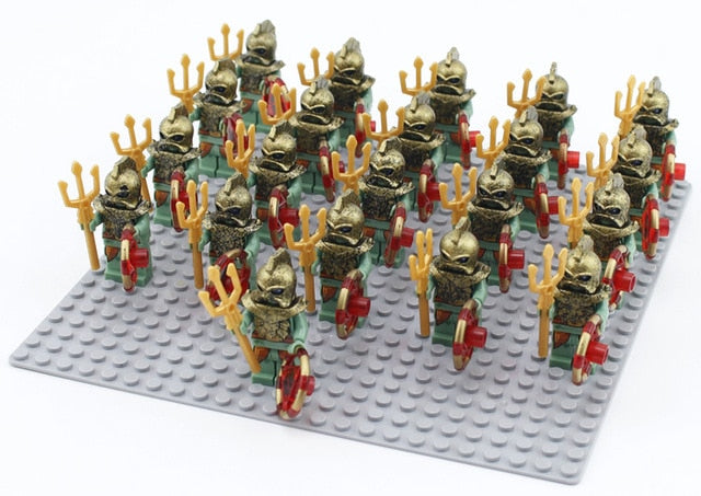 LEGO 21pcs/lot Crusader Rome Commander Soldiers Medieval Knights Army Group toys figure c