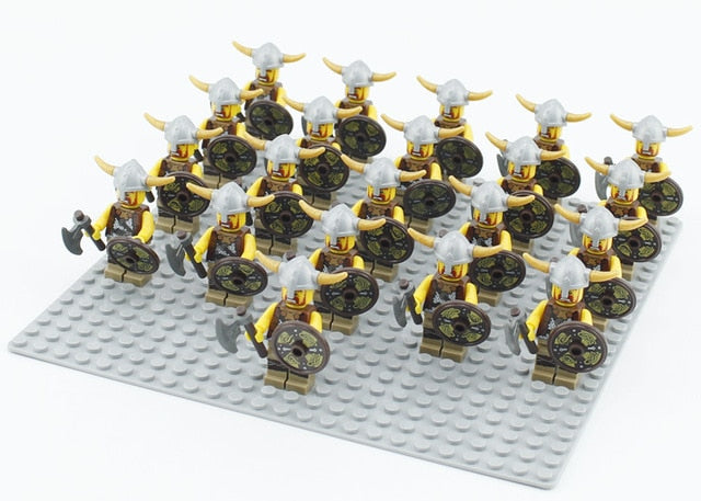 LEGO 21pcs/lot Crusader Rome Commander Soldiers Medieval Knights Army Group toys figure c