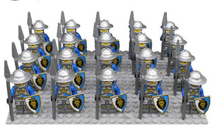 LEGO 21pcs/lot Crusader Rome Commander Soldiers Medieval Knights Army Group toys figure c