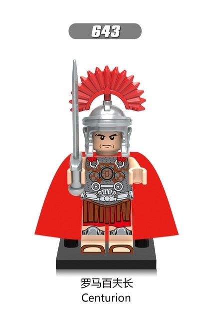 LEGO 21pcs/lot Crusader Rome Commander Soldiers Medieval Knights Army Group toys figure c