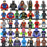 34pcs/lot Super Heroes Figure Set 200+ DC Superman Avengers Justice League X-men Building Blocks Set Batman Thor Toys