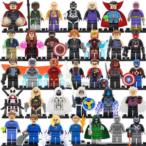 34pcs/lot Super Heroes Figure Set 200+ DC Superman Avengers Justice League X-men Building Blocks Set Batman Thor Toys